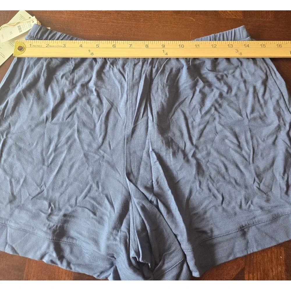 Haven Well Within Blue Tencel Pajama Shorts Womens XS Drawstring New